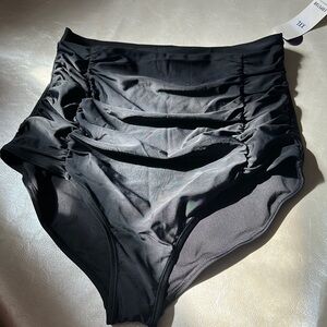 Black High-Waisted Bikini Bottoms